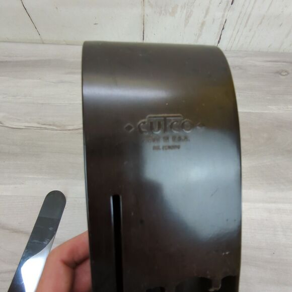 Vintage CUTCO 3 Piece Set 1026 1027 1028 With Bakelite Wall Rack Mount USA Made - Picture 11 of 14